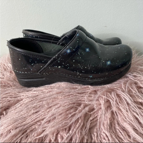 Dansko Black Galaxy Clogs - Picture 3 of 7
